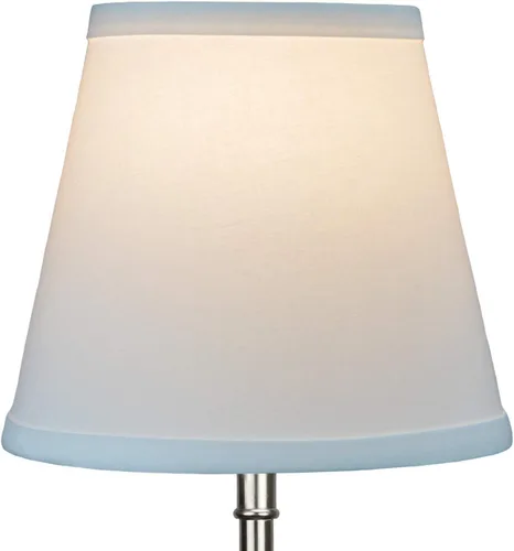 Vista 3 de FenchelShades.com Pantalla de tela con clip de 5 pulgadas superior por 8 pulgadas inferior por 7 pulgadas de altura inclinada (blanco)