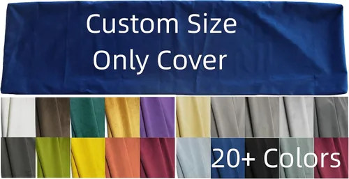 Vista 5 de Fundas de cojín para muebles de tamaño personalizado, fundas de repuesto, cojín de banco de poliéster de bambú para interiores, fundas para patio
