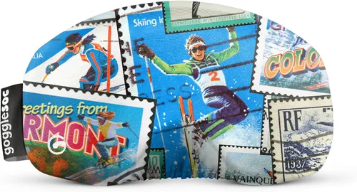 Vista 24 de GOGGLESOC - Funda protectora de microfibra para gafas, esquí, snowboard Made from Recycled Plastic Bottles, Lens Cloth, Lens Protection, Universal