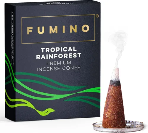 Vista 16 de Fumino® Conos de incienso fresco Autumn Breeze 20 por caja, fragancia Masala Agarbatti Joss para relajación y meditación, decoración del hogar