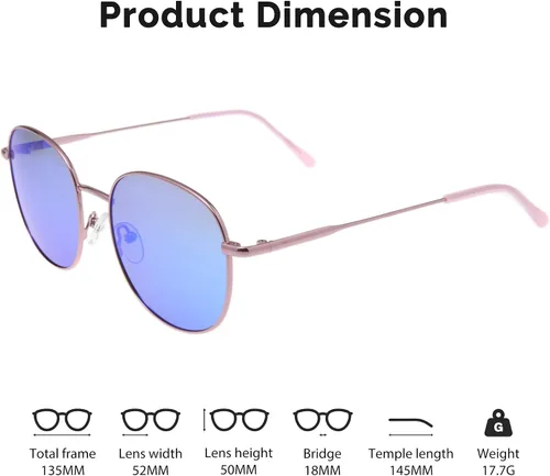 Vista 3 de JOO'RTI Polarized Sunglasses Retro SunGlasses UV Protection for MenWomen