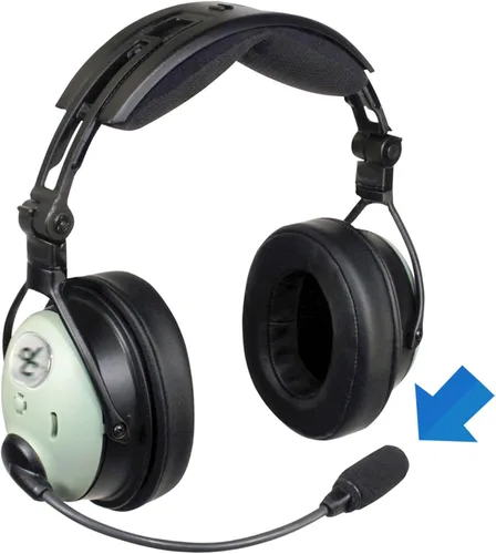 Vista 3 de LEFXMOPHY Funda para micrófono David Clark M7A, M-4 / M-7 / H10 / H20 /DC PRO-X2 / PRO-2 / DC ONE-X ENC Auriculares de aviación de repuesto