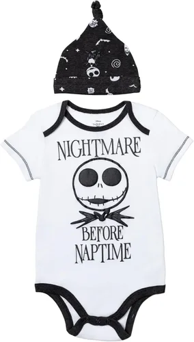 Vista 3 de Disney Nightmare Before Christmas Zero Sally Oogie Boogie - Conjunto de 3 piezas para bebé recién nacido a bebé