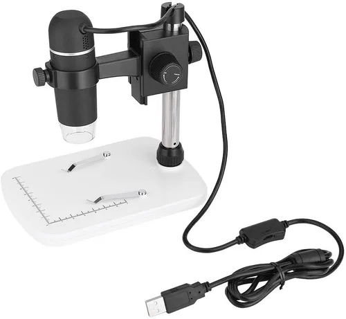 Vista 7 de Cámara de inspección USB HD del PDA del microscopio digital, soporte profesional de la medida del microscopio digital LED del microscopio