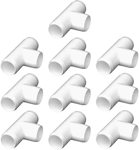 Vista 21 de Accesorios de PVC de 1 pulgada (paquete de 10) de 3 vías (paquete de 10) para muebles, conector de codo de 1 pulgada, resistente para muebles