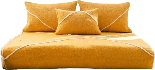 Vista 7 de arabicsofa Sofás de Suelo Coloridos de Estilo Marroquí – Cojines de Suelo Modulares Hechos a Mano (Beige 16, Sofá de Suelo de 4 pies)
