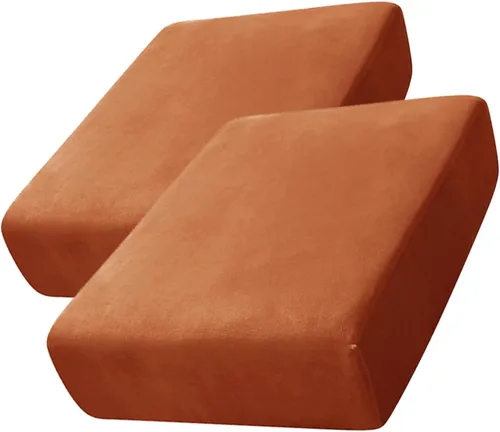 Vista 25 de CONRUSER Funda de cojín elástica de terciopelo suave, funda de cojín de felpa de terciopelo suave, fundas de sofá, protector de muebles con parte