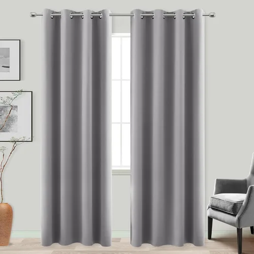 Vista 97 de KOUFALL Cortinas de Baño Aqua para Ventana, Juego de 2 Paneles Decoración Costera Cortinas Cortas Opacas para Ventana Pequeña de Cocina Puerta