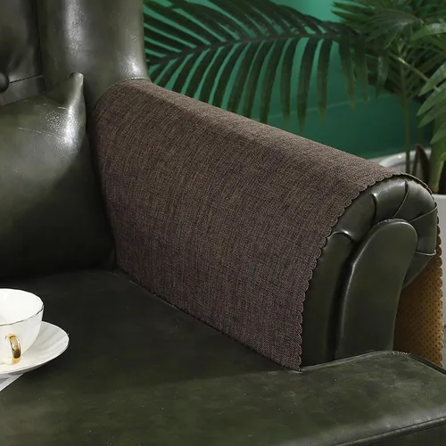 Vista 10 de Juego de 2 fundas protectoras para reposabrazos de sofá, antideslizantes, lavables, para reposabrazos de silla reclinable, juego de 2 fundas