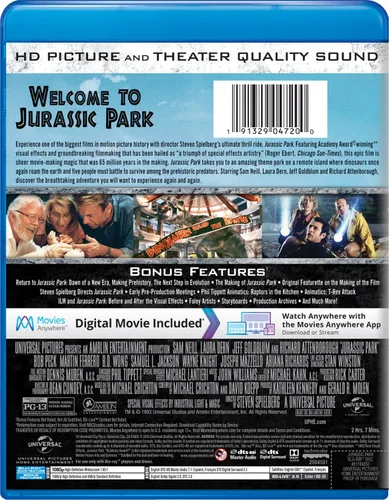 Vista 2 de Parque Jurásico Blu-ray
