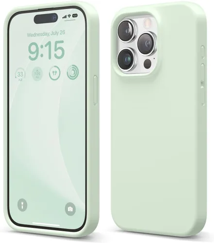 Vista 29 de elago Compatible con Funda para iPhone 15 Pro, funda de silicona líquida, funda protectora de cuerpo completo, a prueba de golpes, funda delgada