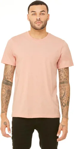 Vista 160 de Bella Canvas 3413c para hombre (1) Triblend verde + (1) Triblend rojo
