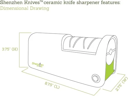 Vista 2 de Shenzhen Knives Afilador de cuchillos eléctrico para cuchillos de acero inoxidable de cerámica La mejor piedra de pulido de diamante Rueda