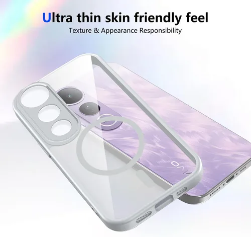 Vista 659 de Funda magnética transparente compatible con Xiaomi 17T, color negro 2 en 1 PC + TPU cubierta de teléfono a prueba de golpes, carcasa protectora