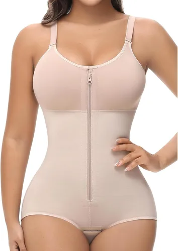 Vista 7 de SHAPSHE Fajas Colombianas Moldeadoras Body Shaper Postcirugía Prenda de Compresión Moldeador de Abdomen con Cremallera