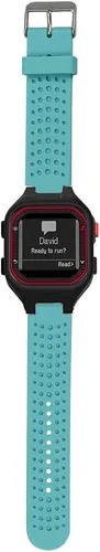 Vista 9 de Correa de repuesto compatible con el reloj inteligente Garmin Forerunner 25, pulsera deportiva de silicona negra impermeable (correa para hombre)