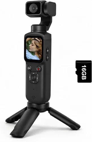 Vista 10 de Cámara de bolsillo 4K para vlogging, cámara de vlogging de 75MP con lente 2-Pavonado