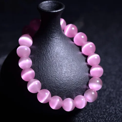 Vista 4 de COLORFUL BLING Pulsera de selenita natural potente con cristal curativo, concentración de piedra de energía, espiritualidad, hecha a mano, joyería