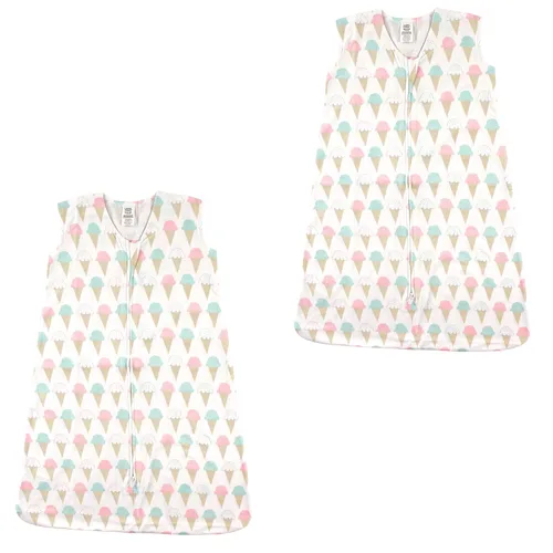Vista 44 de Luvable Friends - Saco de dormir para bebé sin mangas, diseño unisex, Saco de dormir de algodón sin mangas, saco de dormir, manta, 0-6 meses