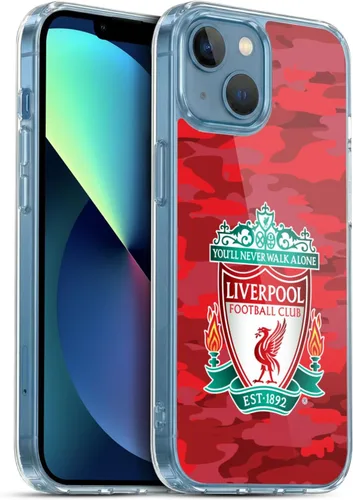 Vista 139 de Head Case Designs Funda de gel con licencia oficial del Liverpool Football Club Away Colourways Crest Camou [protección de grado militar] compatible
