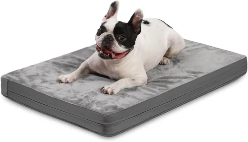 Vista 13 de Cojín impermeable de la jaula de la cama del perro pequeño 24", alfombra ortopédica lavable del gato del cachorro Outdoor Pet Bed Foam, Reversible