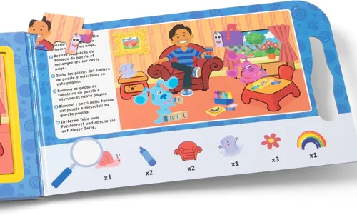 Vista 6 de Melissa & Doug Blue's Clues & You! Rompecabezas magnéticos para llevar (2 rompecabezas de 15 piezas)