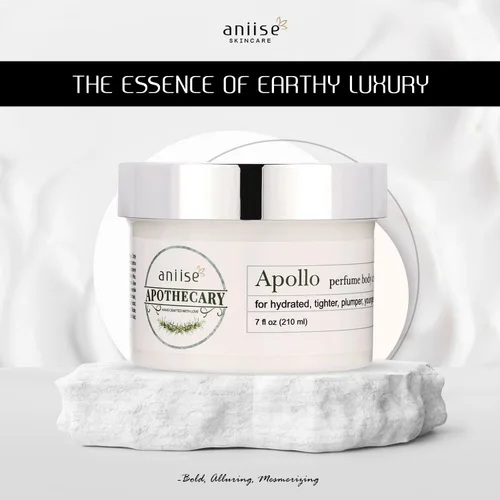 Vista 2 de Apothecary Perfume Body Cream Apolo - inspirado en B Rouge 540 Crema hidratante natural para el cuidado de la piel para una piel fragante