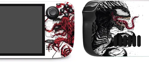 Vista 2 de Super Hero S-Team Deck Skin Cool Movie Vinilo Adhesivo Protector Cubierta Protector Protector Protector de Placa Frontal Accesorios de Piel