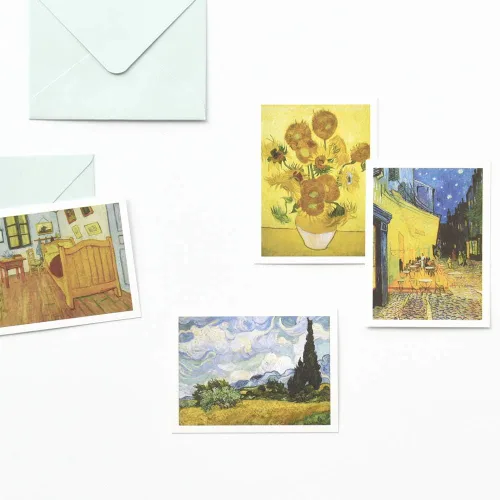 Vista 5 de Monolike Message Gogh - Tarjeta de mensaje, paquete de mezcla de 40 minitarjetas individuales y 20 sobres