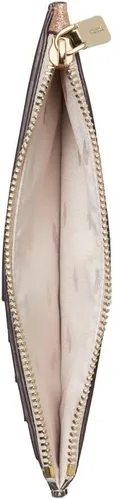 Vista 3 de Kate Spade - Cartera para mujer, diseño de oropel en caja, con purpurina, Oro Rosa, Tarjetero grande