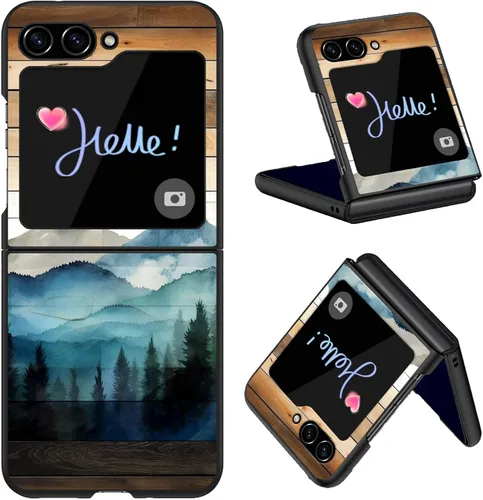 Vista 19 de Diseñada para Samsung Galaxy Z Flip 4 5G, funda rígida para teléfono de PC, a prueba de golpes y caídas, patrones de moda para una protección Gatos