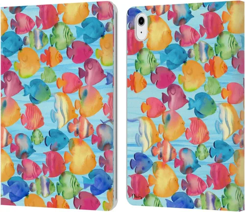 Vista 32 de Head Case Designs Funda de piel con licencia oficial de Paul Brent Agate Mermaid Coastal Book Wallet compatible con Apple iPad 10.2 2019/2020/2021