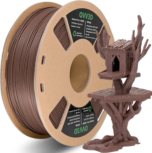 Vista 29 de OVV3D - Filamento PLA para impresora 3D de 8.82 oz x 4 bobinas, PLA Transparente Pla Multicolor