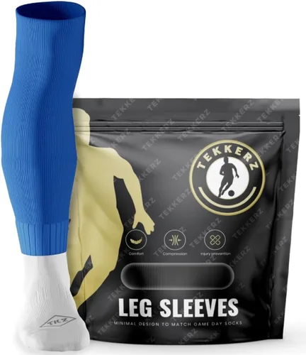 Vista 2 de Tekkerz Manga de pierna compatible con calcetines de agarre, la mejor alternativa a los calcetines deportivos de fútbol, fútbol, hockey y rugby