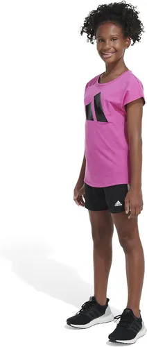 Vista 4 de adidas Camiseta Bos Essential de algodón de manga corta para niña