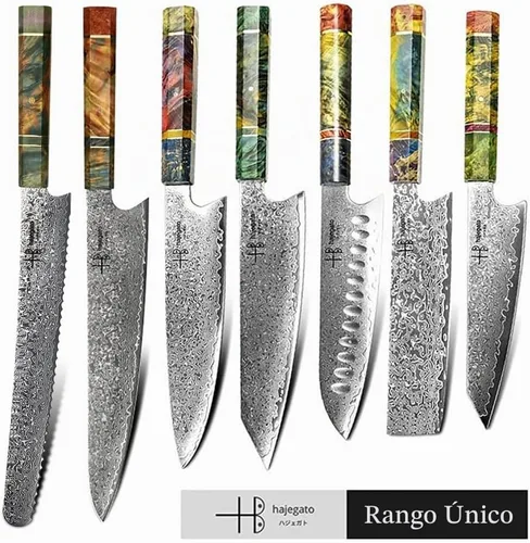 Vista 4 de Cuchillo de chef de Damasco, rebanador de pan, mango único, profesional, de 10 pulgadas, cuchillo de cocina japonés Vg10, 67 capas, cuchillo