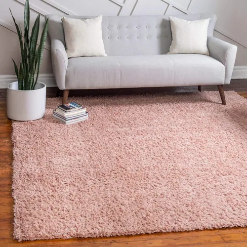 Vista 569 de Unique Loom Colección Davos Shag - Alfombra Lino