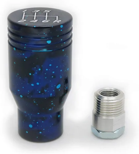 Vista 2 de Billetworkz Cosmic Space - Pomo de cambio de pistón compatible con Subaru 6 velocidades WRX: 2015-25 / STI: 2004-21, azul cósmico
