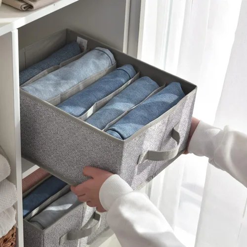 Vista 3 de GRANNY SAYS Organizador de pantalones y jeans para armario, organizador de ropa para armario, organizadores de cajones de ropa, almacenamiento