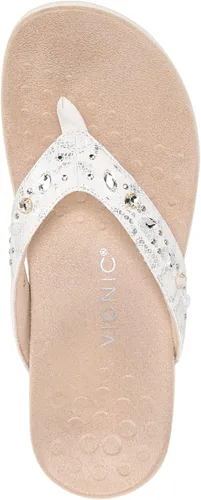 Vista 3 de Vionic Rest Lucia Flip-Flop - Sandalias con brillantes de imitación con soporte de arco ortótico oculto, para mujer