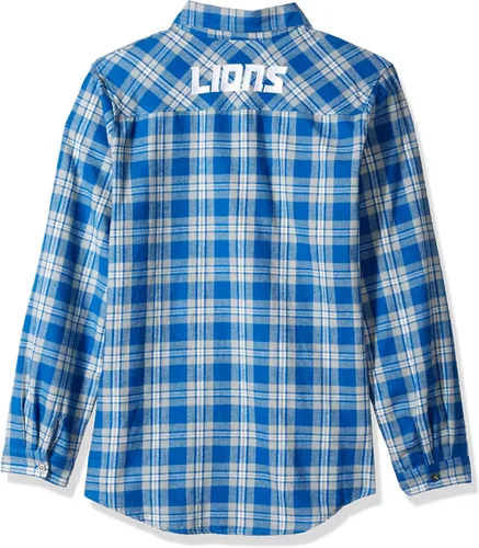 Vista 2 de FOCO NFL Womens 2016 Wordmark Basic Flannel Shirt