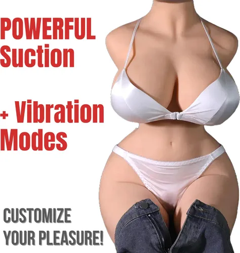 Vista 2 de Muñeca sexual de tamaño real de 40 libras, cuerpo completo para hombres, realista 3 en 1, muñecas sexuales femeninas realistas torso, tetas grandes