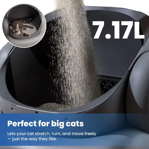Vista 5 de Neakasa M1 Plus - Caja de arena autolimpiante con plan de protección de 2 Gris