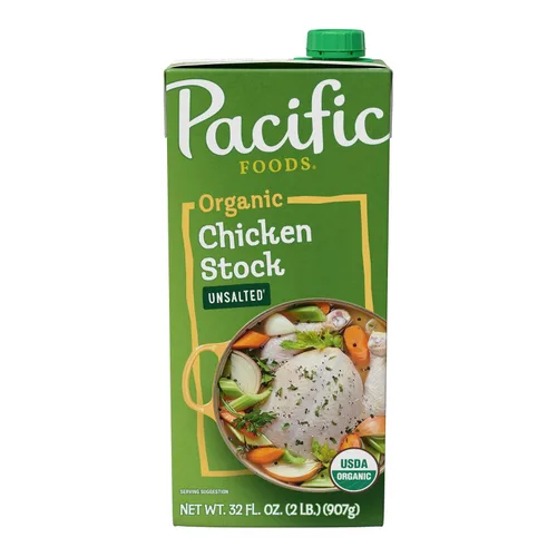 Vista 10 de Pacific Foods - Caldo de pollo orgánico sin sal, caja de 32 onzas (paquete de 12)
