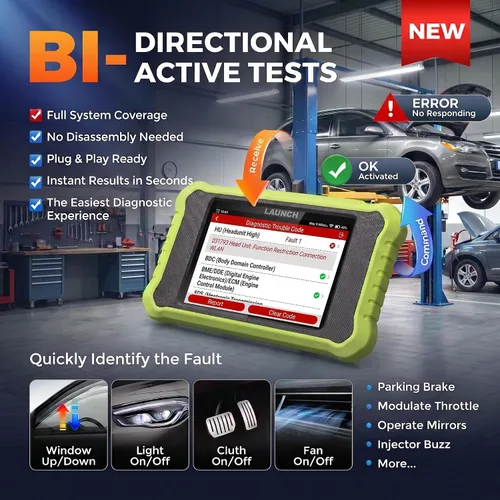 Vista 4 de LAUNCH Creader Elite X500 for Honda OBD2 Scanner Bi-Directional Scan Tool