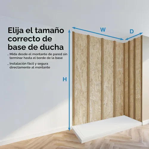Vista 5 de OVE Decors - Base de ducha de 48 x 32 pulgadas, drenaje reversible, color blanco