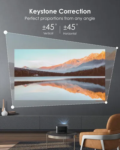Vista 4 de XGIMI H2 True - Proyector de películas 1080p, proyector inteligente compatible con 4K, proyector de cine en casa de 1350 lúmenes ANSI, barra