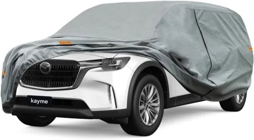 Vista 197 de Kayme Funda de Coche de Servicio Pesado Impermeable para Todo Tipo de Clima, Ajuste Personalizado para Tesla Model S, Cubierta Exterior Completa