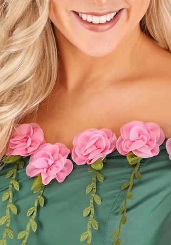 Vista 6 de Disfraz de madre naturaleza para mujer, vestido de madre naturaleza para adultos, forro polar verde con licencia oficial de star wars silent one