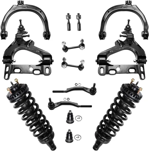 Vista 15 de Detroit Axle - Kit de suspensión frontal de 15 piezas para Jeep Grand Cherokee 99-04 1999 2000 2001 2002 2003 2004, brazos de control superior e